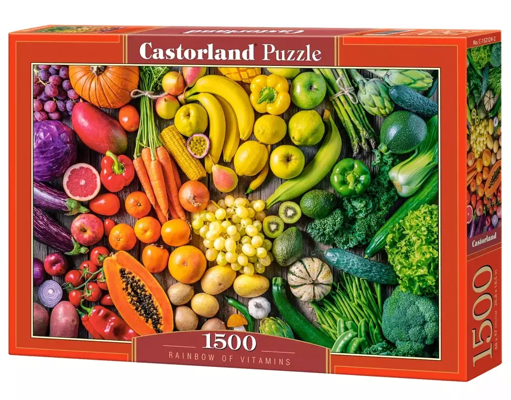 Puzzle 1500 elementów. Tęcza witamin - Puzzle