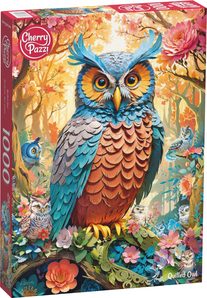 Puzzle 1000 elementów. Pikowana sowa 30776 - Puzzle