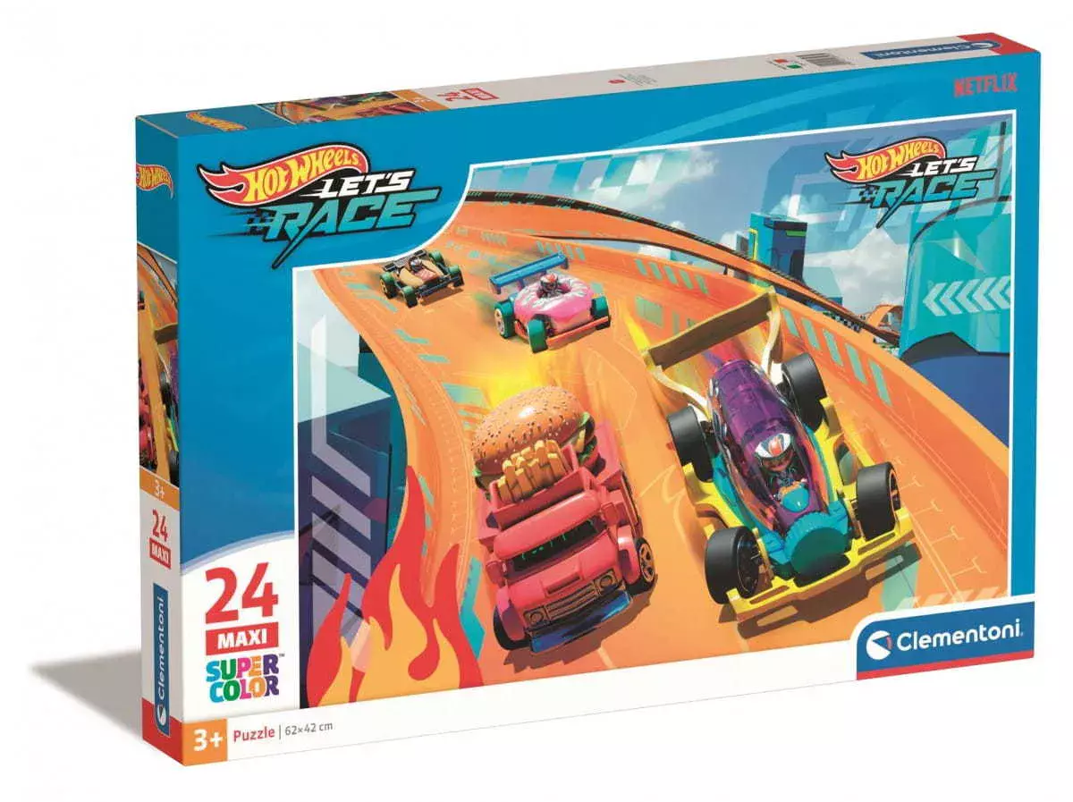 Puzzle maxi 24 elementy. Hot Wheels - Puzzle