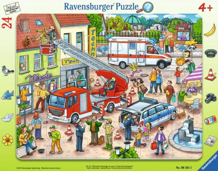 Puzzle ramkowe 24 elementy. Na ratunek zwierzakom - Puzzle