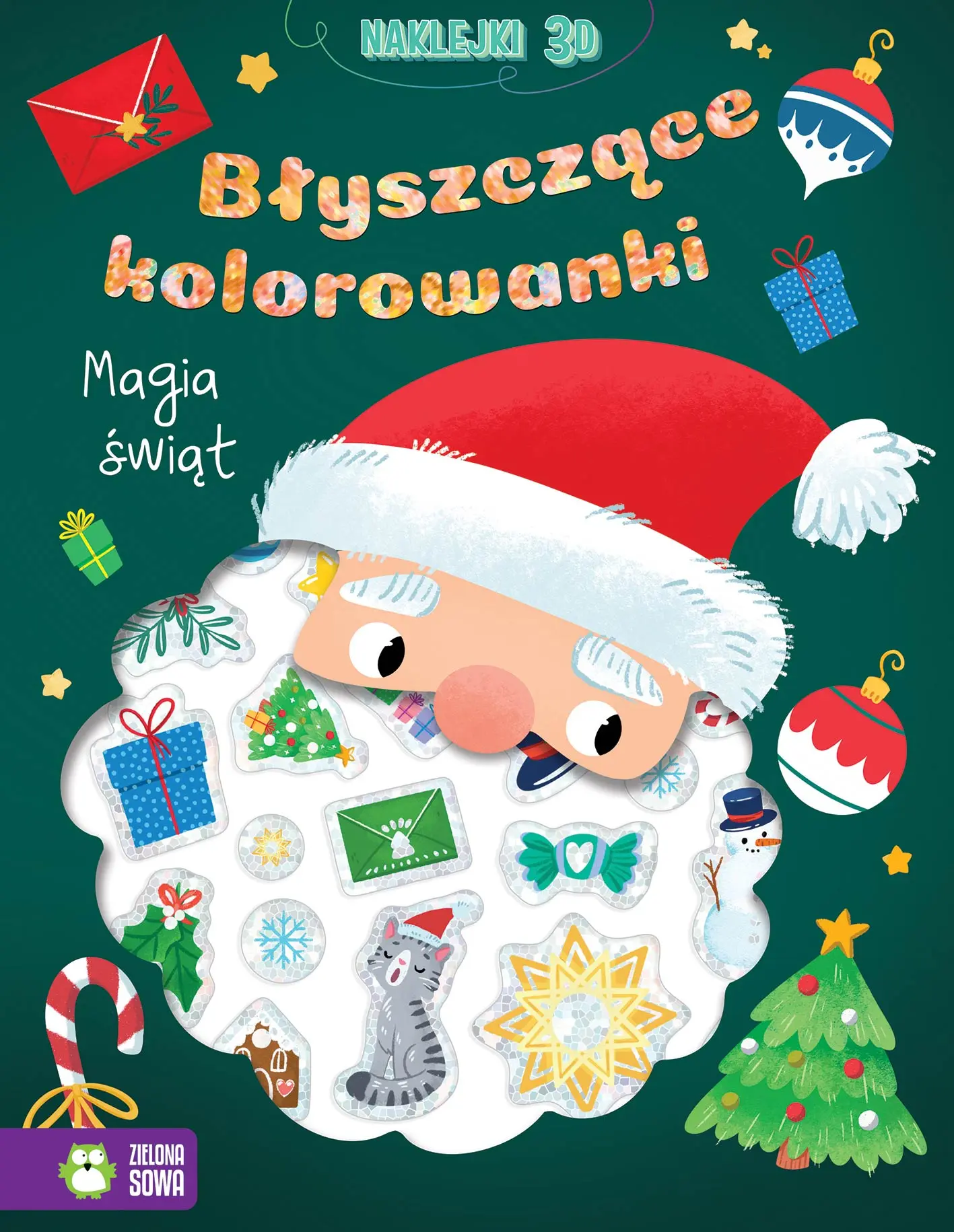 Błyszczące kolorowanki. Magia Świąt - Książki