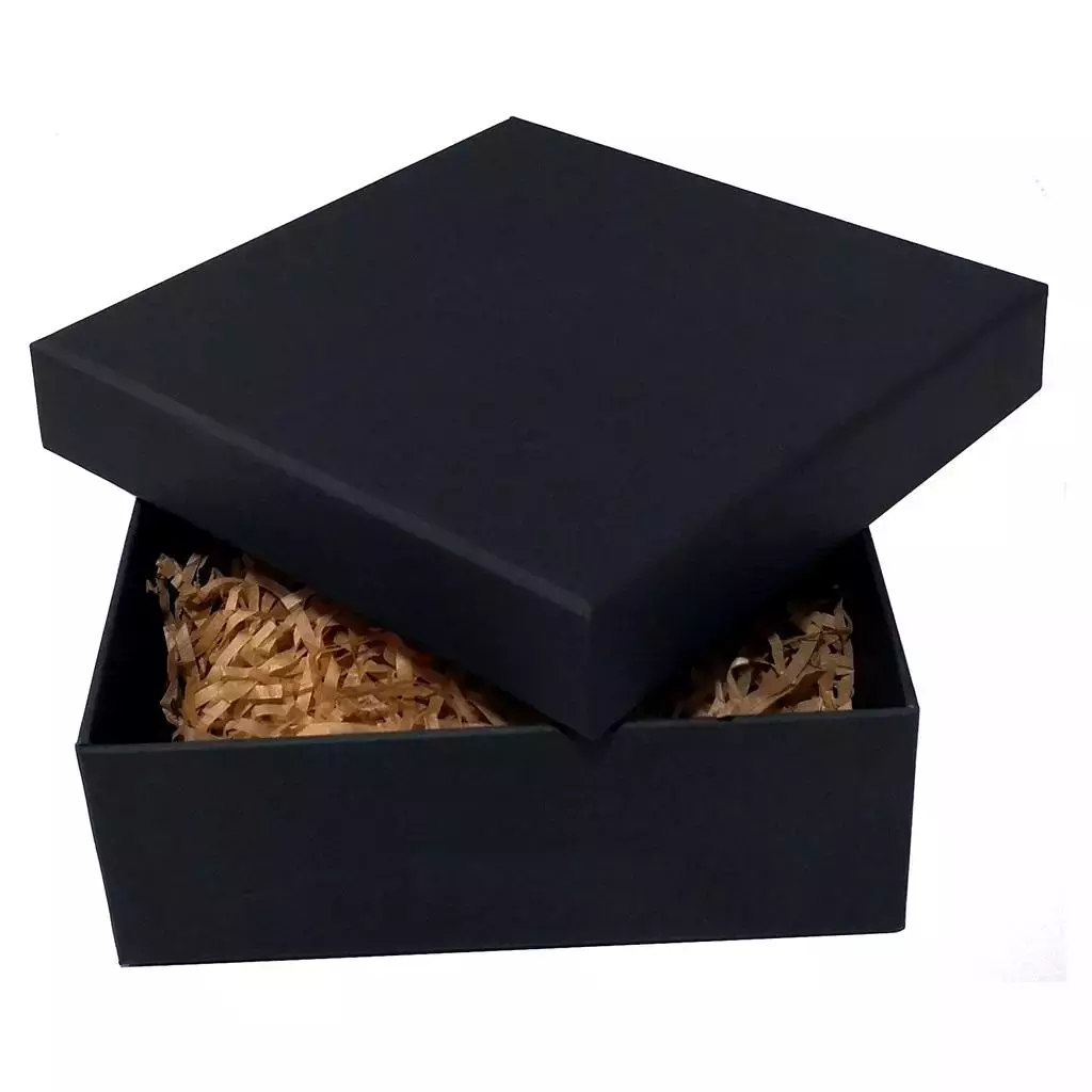 Pudełko tekturowe kraft czarne 23x16x6,5cm - Papiernicze i szkolne