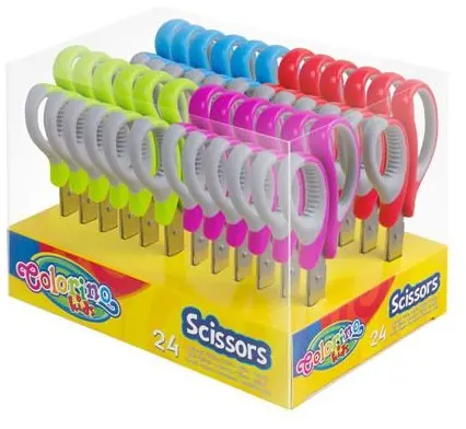 Nożyczki z gumową rączką 14 cm Colorino, Patio - Papiernicze i szkolne