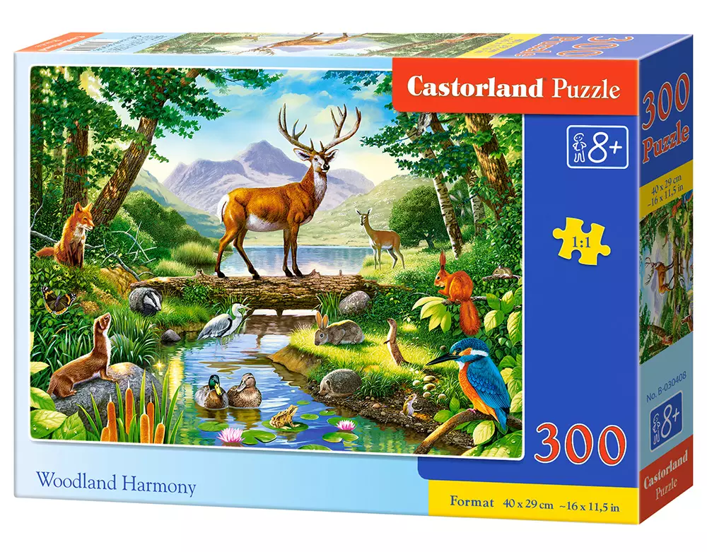 Puzzle 300 elementów. Leśna harmonia - Puzzle