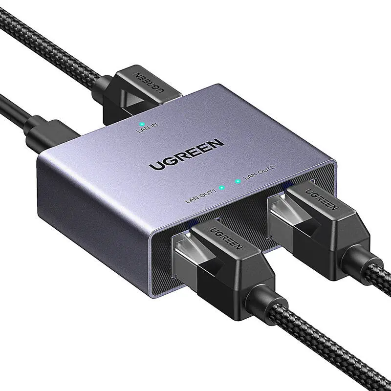 Adapter Ethernet UGREEN NW301 RJ45 1x2 - Elektronika i akcesoria