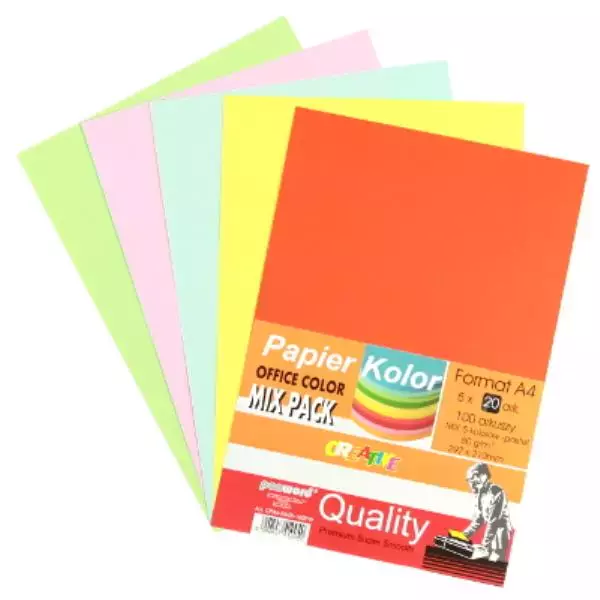 Papier Office color A4/100-5 pastel - Papiernicze i szkolne
