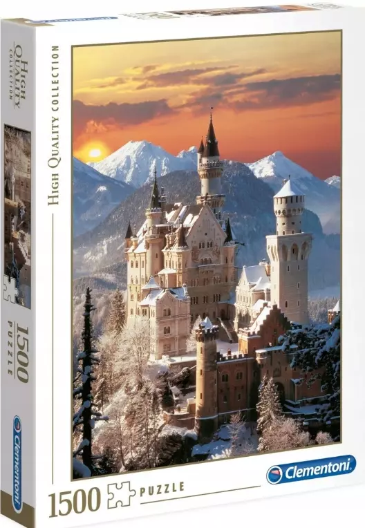 Puzzle 1500 elelementów. High Quality Collection. Zamek Neuschwanstein - Puzzle