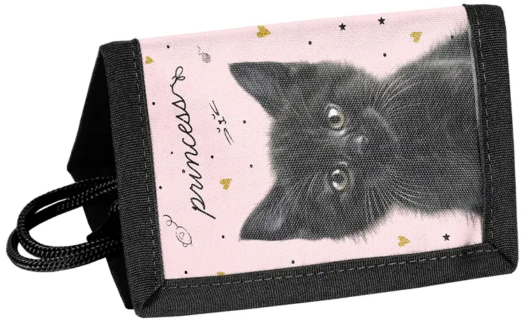 Portfel ze sznurkiem Black Cat PP26BC002, Paso - Papiernicze i szkolne