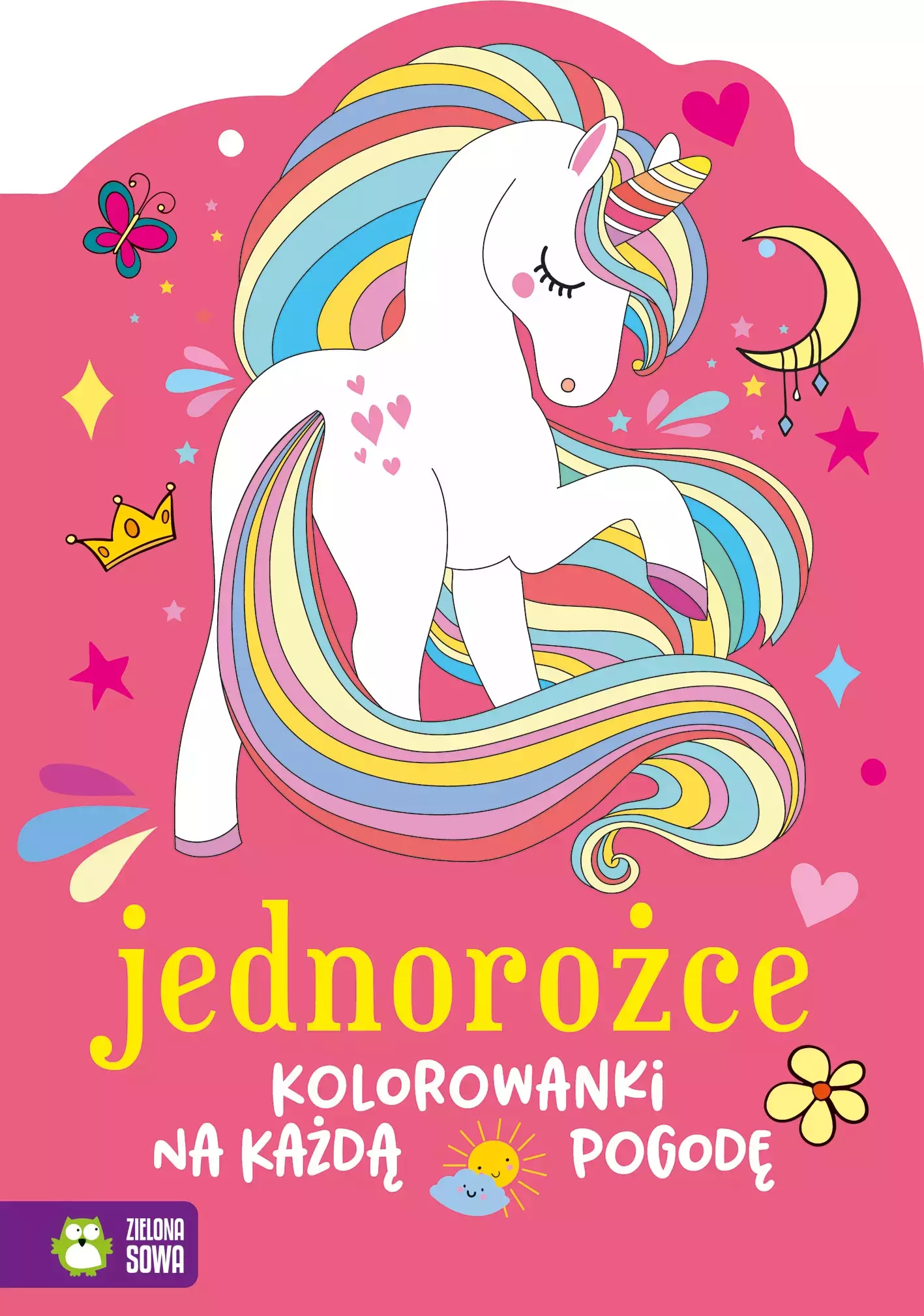 Kolorowanki na każdą pogodę. Jednorożce - Książki