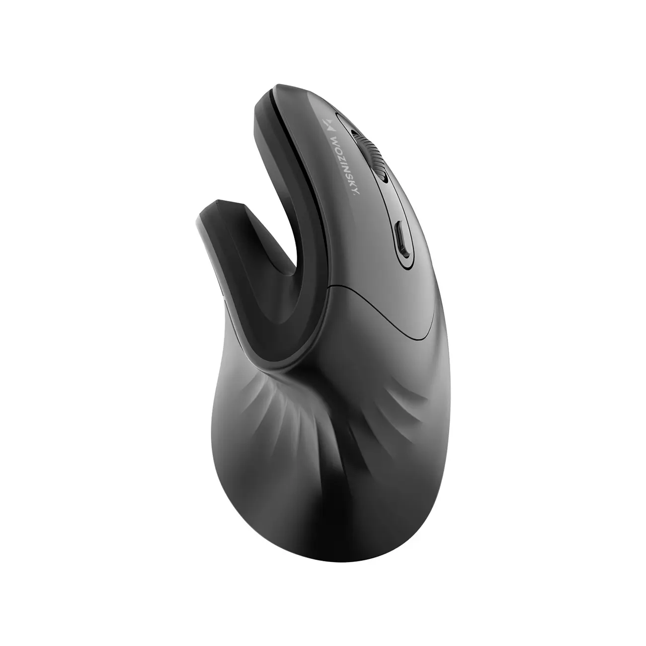 Mysz bezprzewodowa Wozinsky WWM-1076 pionowa ergonomiczna 3600 DPI - czarna - Elektronika i akcesoria