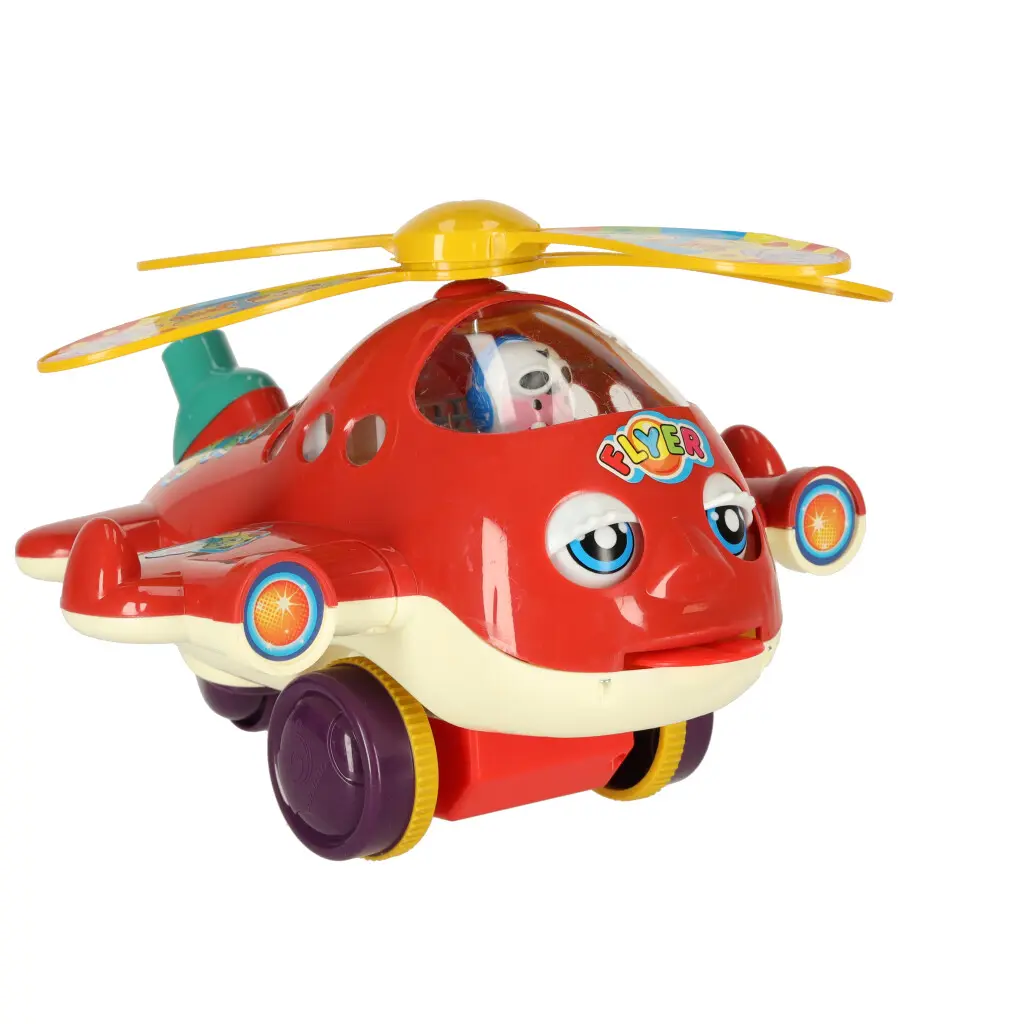 Pchacz na kiju samolot helikopter z dźwiękiem - Mama i dziecko