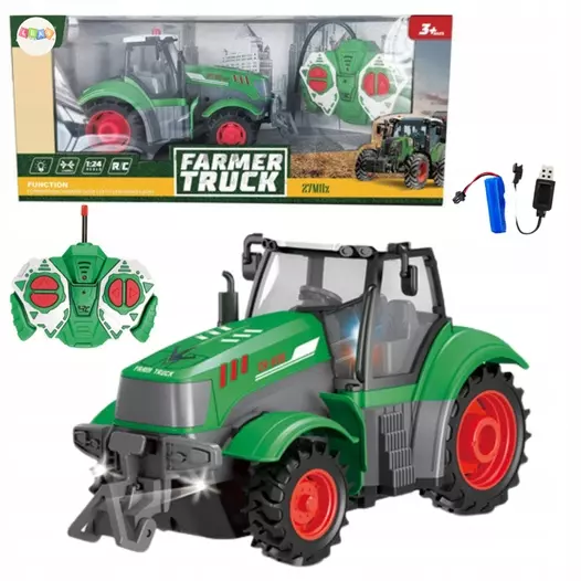 Zdalnie sterowany traktor ciągnik Farmer Truck 1:24 - Zabawki