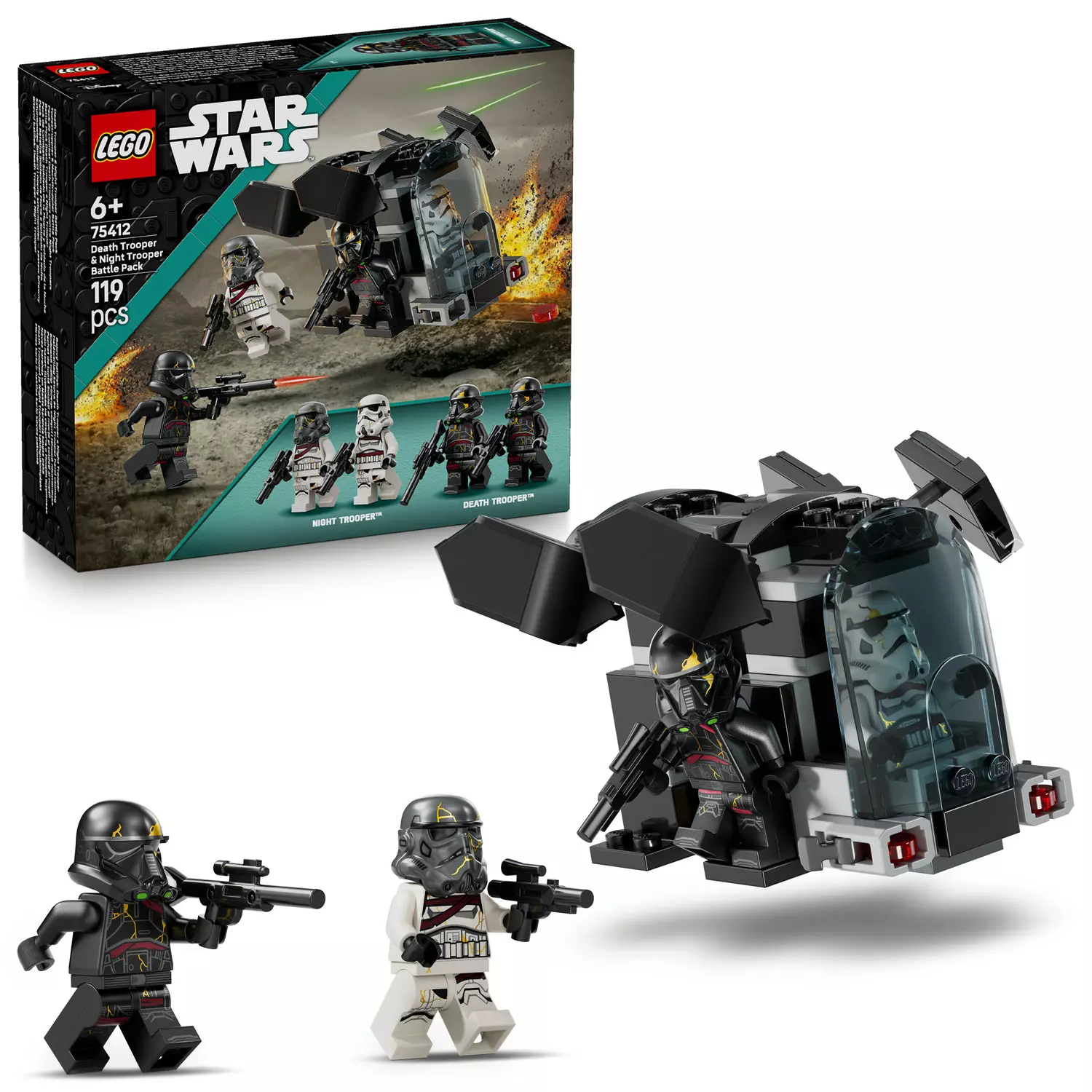 LEGO Star Wars™ Szturmowiec śmierci i nocny szturmowiec - zestaw bitewny 75412 - Zabawki