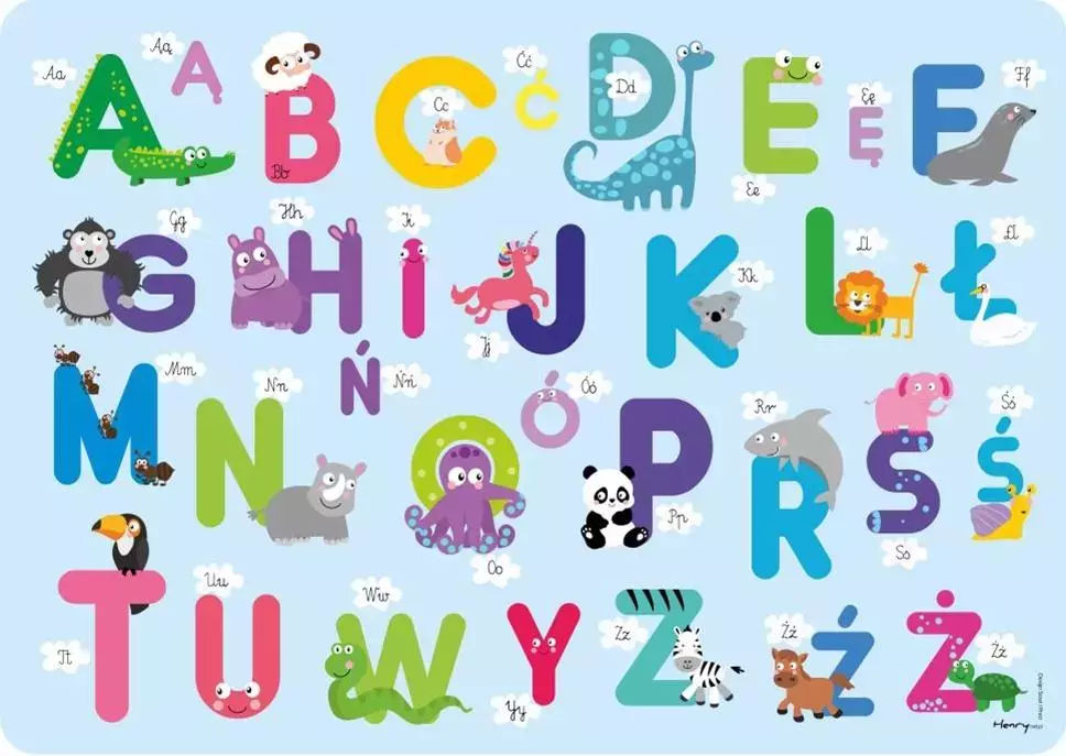 Podkładka na biurko - Alfabet - Papiernicze i szkolne