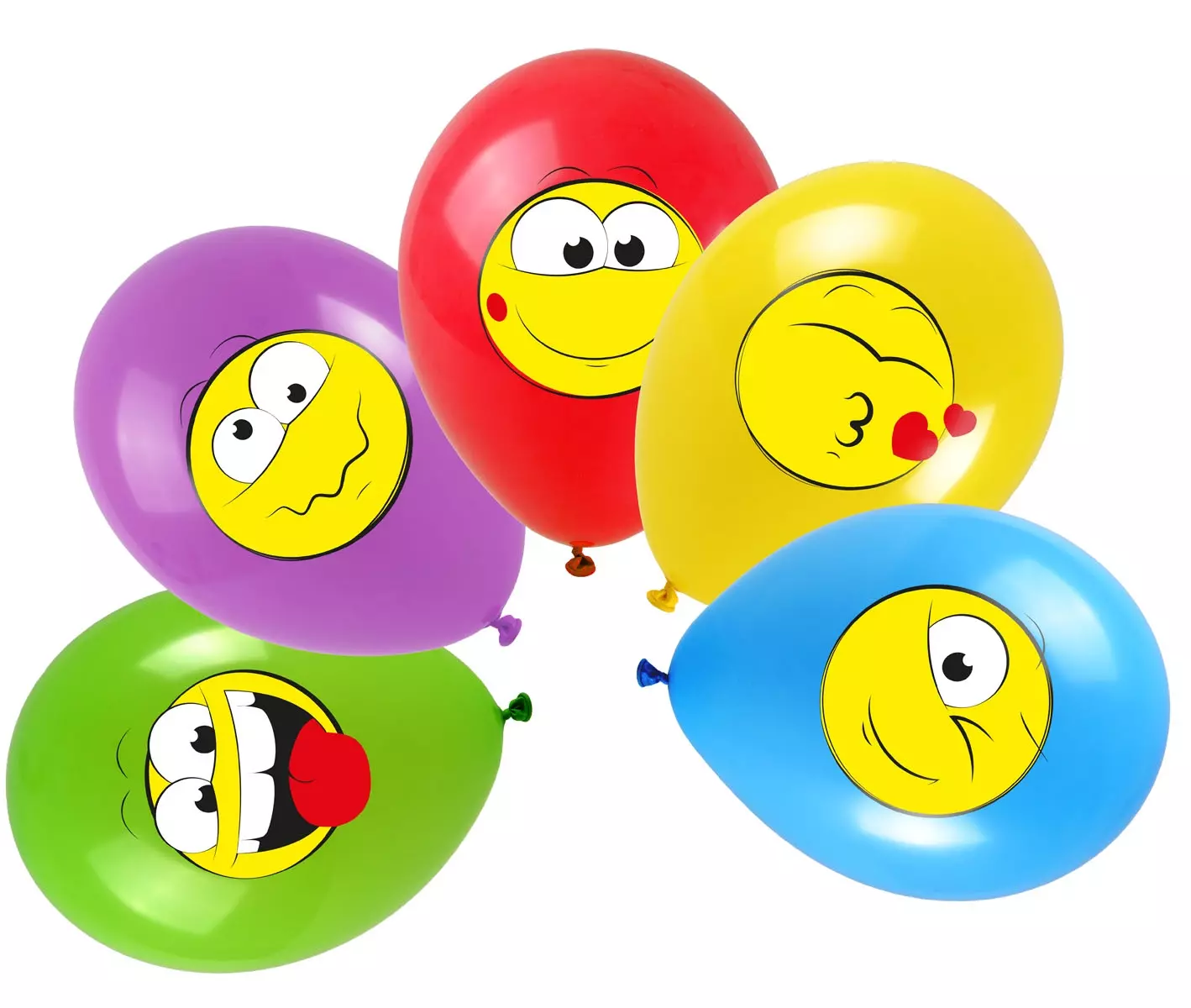 Balony buźki Emotki Minki uśmiechy Urodziny 1-99 - Papiernicze i szkolne