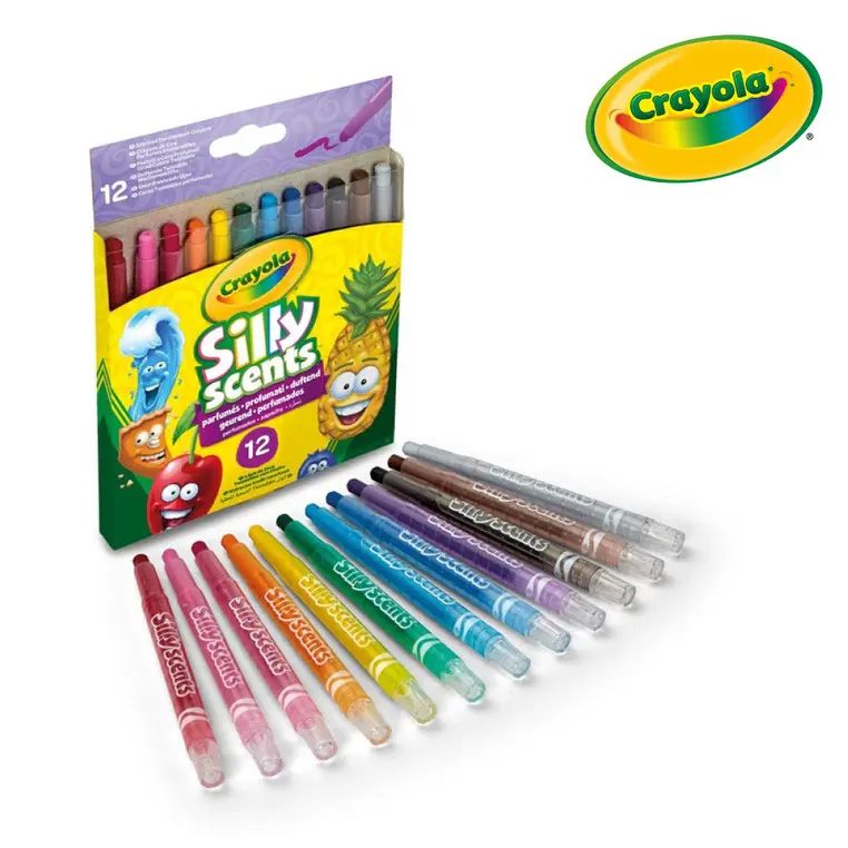 Crayola Kredki wykręcane zapachowe Silly Scents 12szt. - Papiernicze i szkolne
