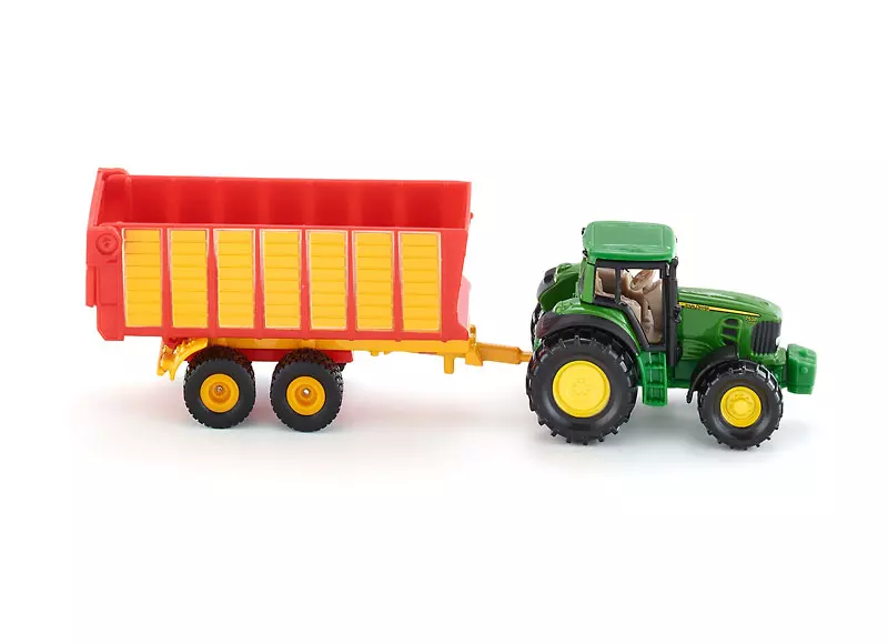 Traktor John Deere z przyczepą - Zabawki