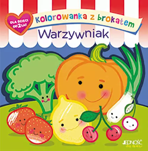 Kolorowanka z brokatem. Warzywniak - Książki