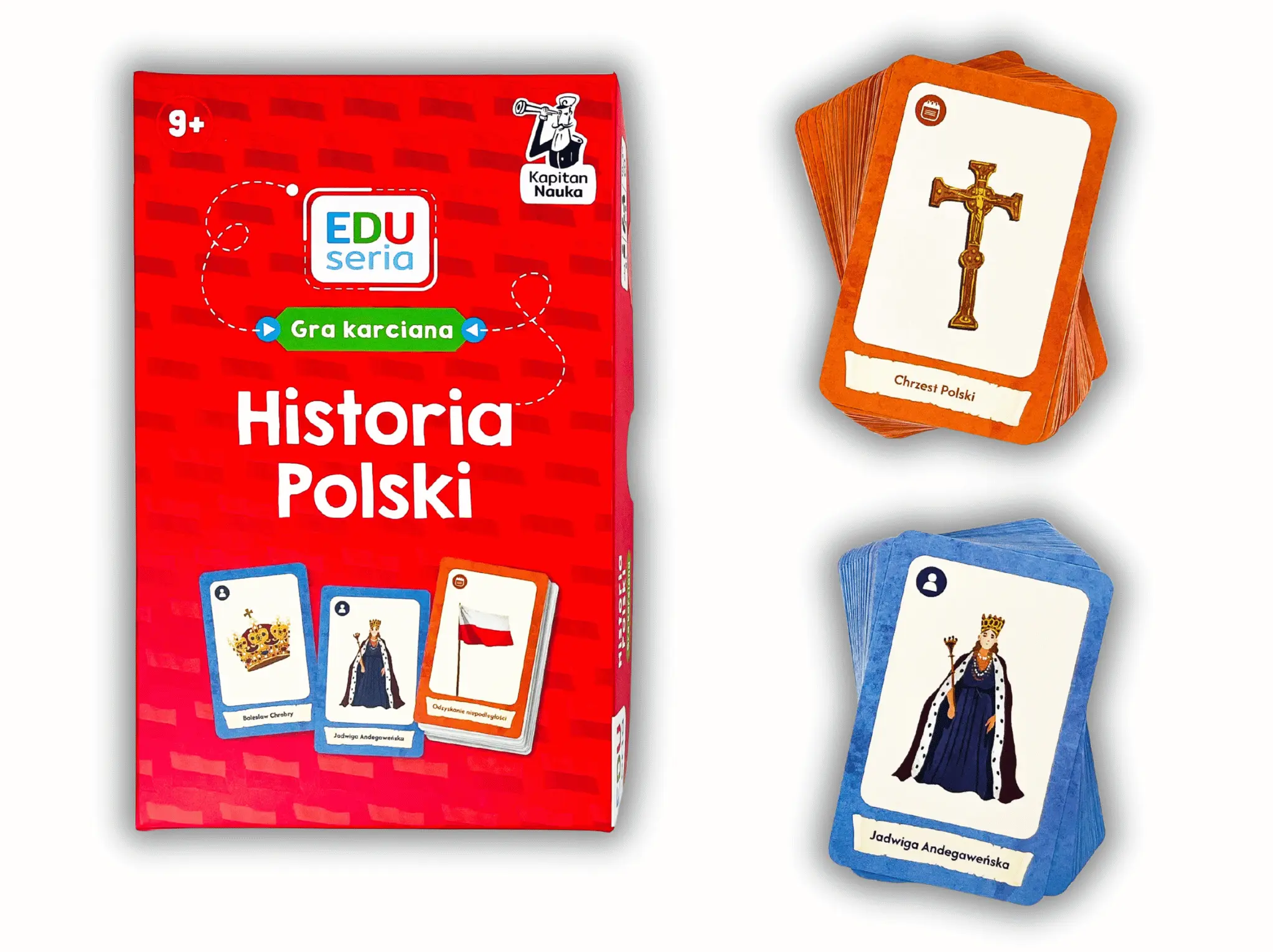 EDUseria. Historia Polski. Gra karciana. Kapitan.. - Gry