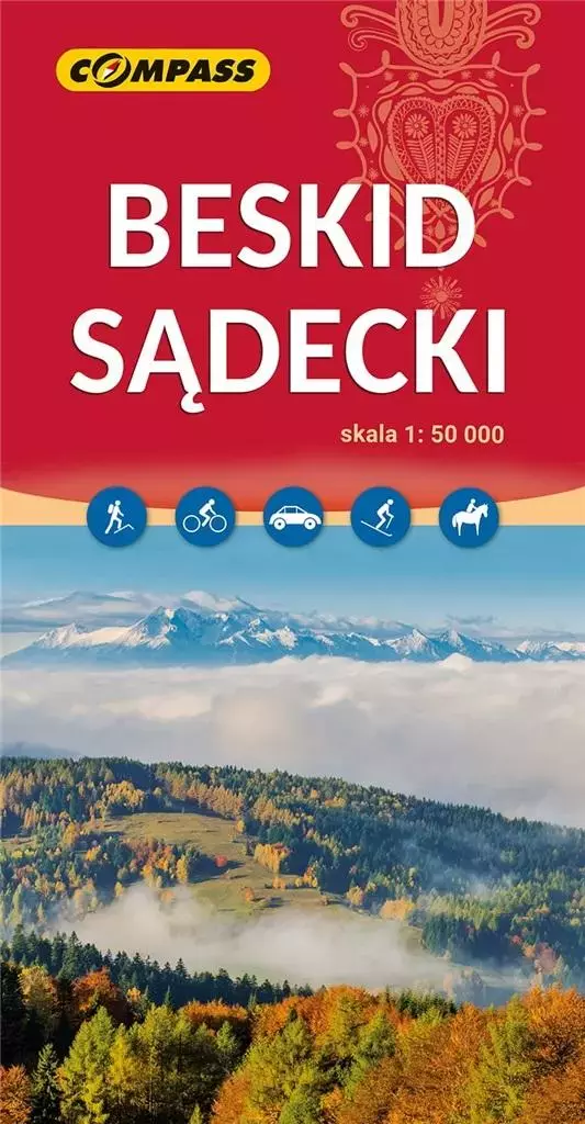 Mapa turystyczna - Beskid Sądecki 1: 50 000 w.2023 - Książki