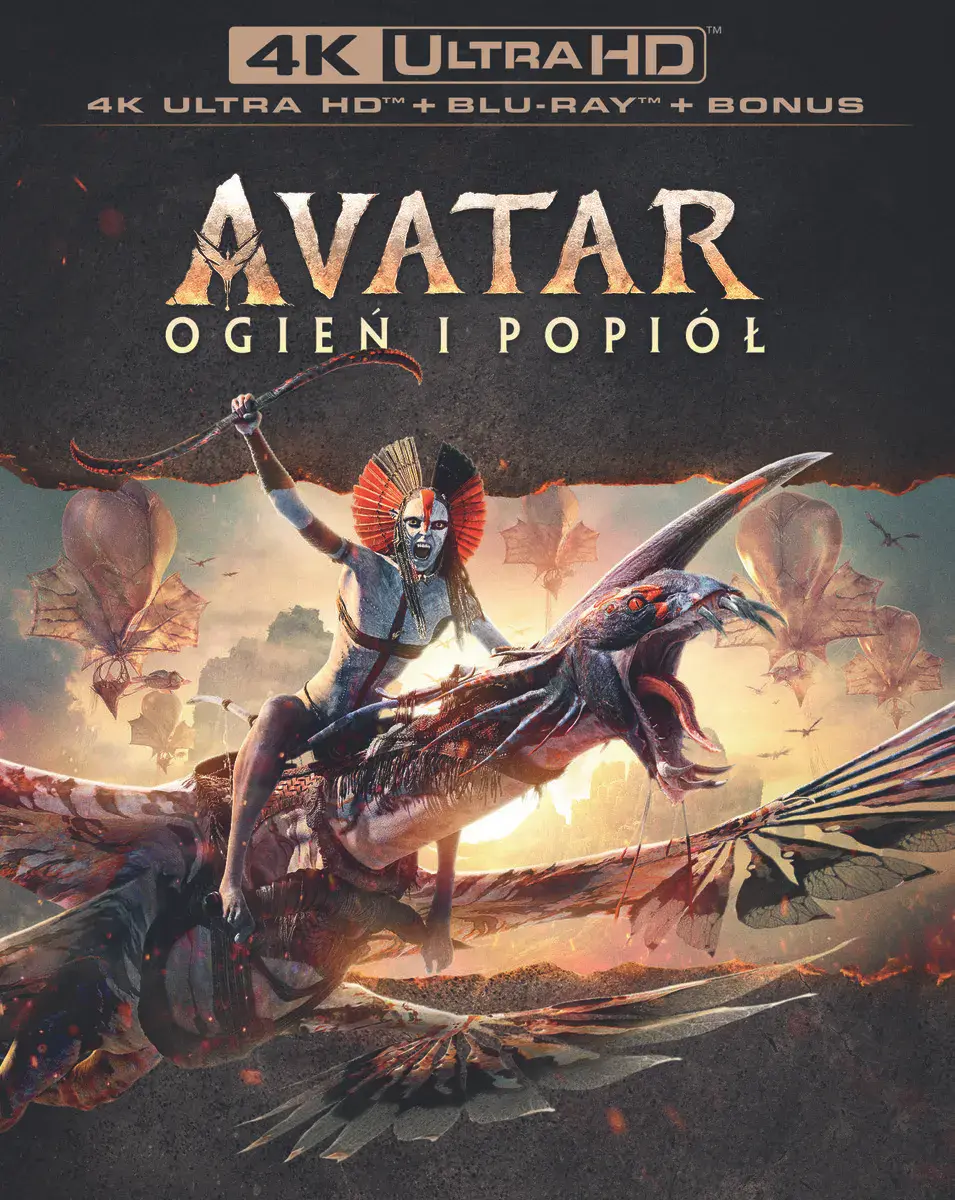 Avatar. Ogień i popiół. 3 Blu-ray 4K - Filmy