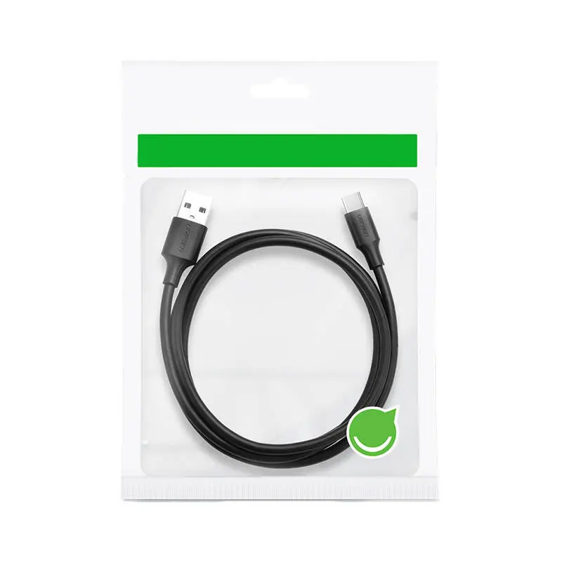 Kabel UGREEN US184 USB-A-USB-C 1m (czarny) - Elektronika i akcesoria