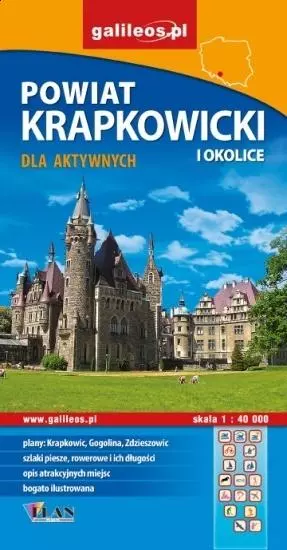 Mapa dla aktywnych - Powiat Krapkowicki 1:40 000 - Książki