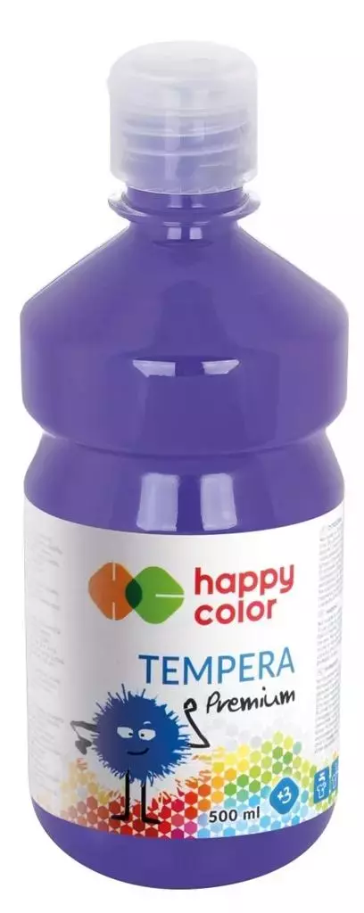 Farba tempera Premium 500ml filetowa HAPPY COLOR - Papiernicze i szkolne