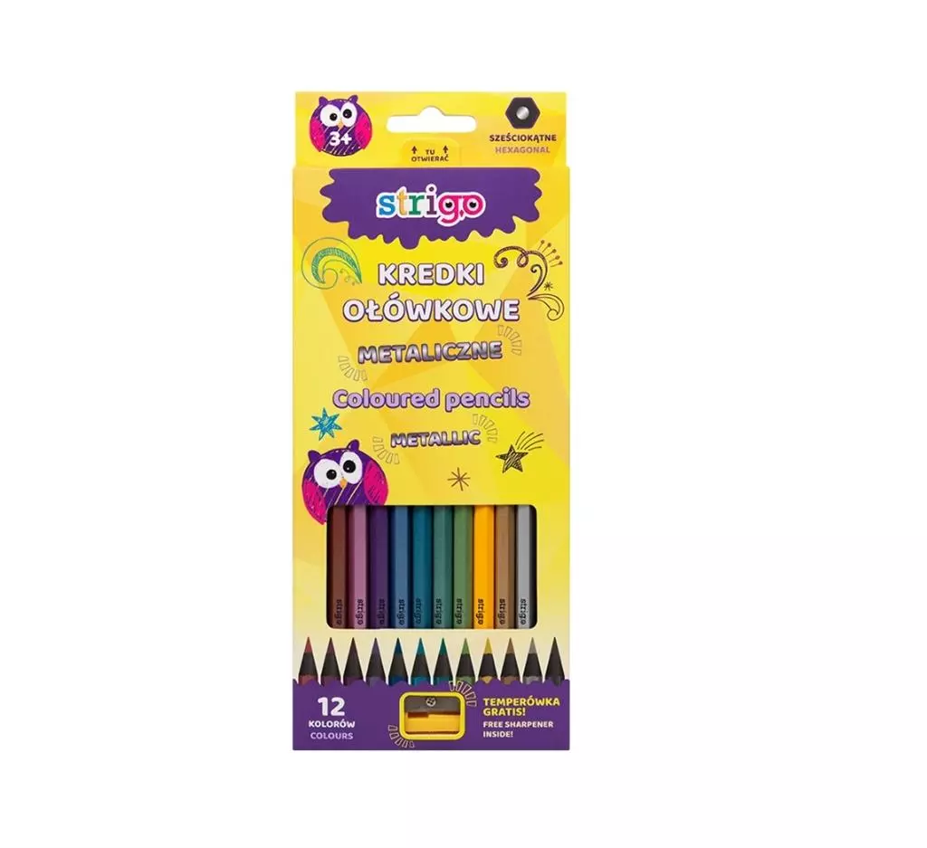 Kredki ołówkowe 12kol/180 Metalc Ssc118 Temper Wb - Papiernicze i szkolne