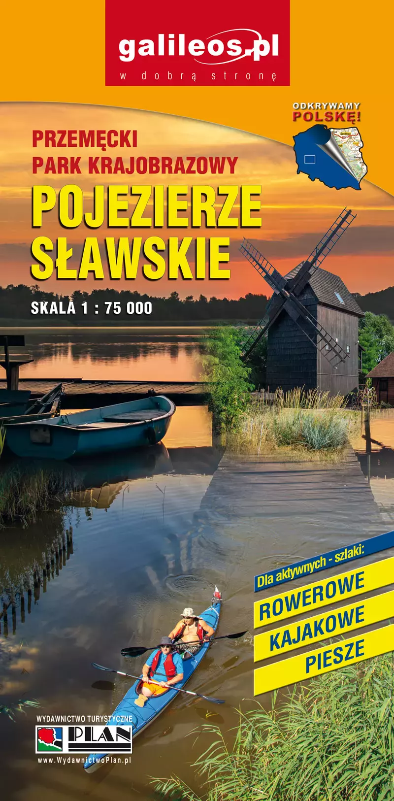 Mapa. Pojezierze Sławskie, 1:75 000 - Książki