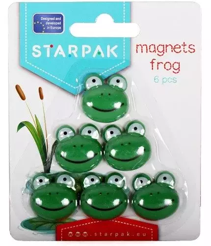 Magnes żabka, 6 sztuk - Papiernicze i szkolne