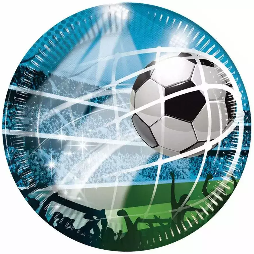Soccer Fans. Talerzyki papierowe 23 cm (8 sztuk) - Książki
