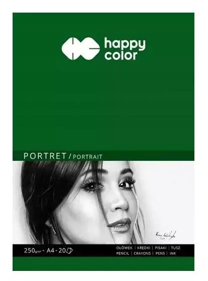 Blok Portret A4/20K 250g HAPPY COLOR - Papiernicze i szkolne