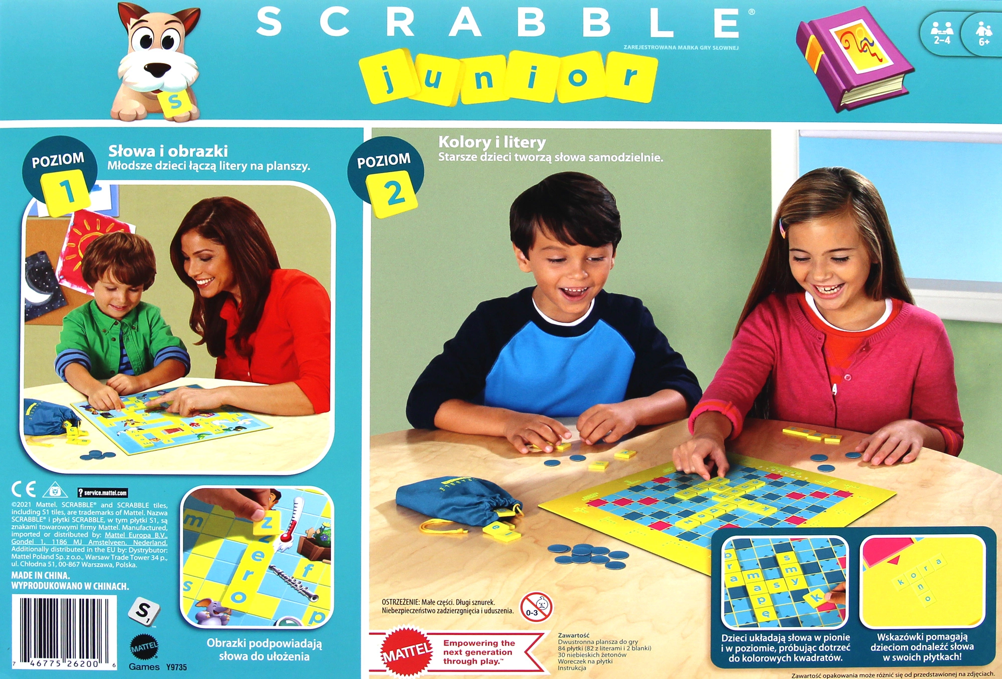Scrabble Junior 2w1. Y9735 - Gry