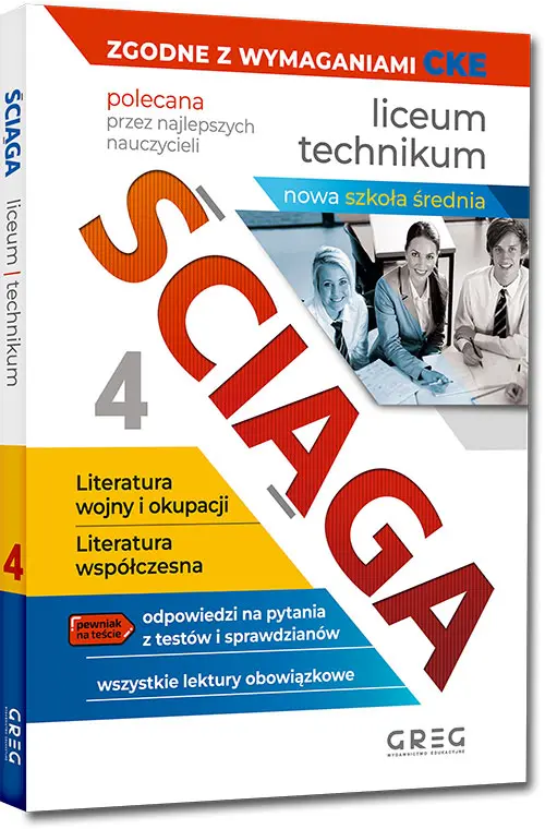 Ściąga liceum, technikum. Po reformie. Część 4. Literatura wojny i okupacji - Książki
