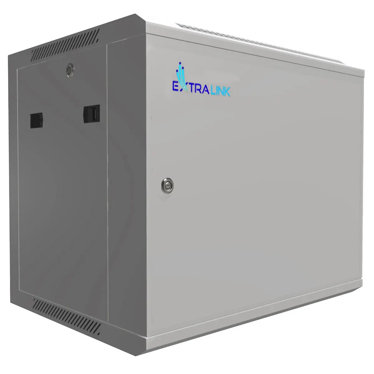 Extralink 9U 600x450 ASP Szara | Szafa rack | montowana na ścianie, drzwi blaszane pełne - Elektronika i akcesoria
