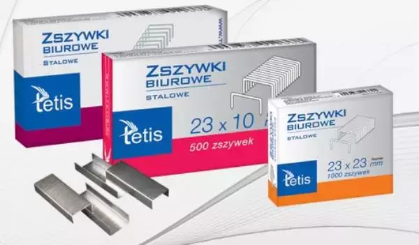 Zszywki biurowe 24/6 p10. TETIS - Papiernicze