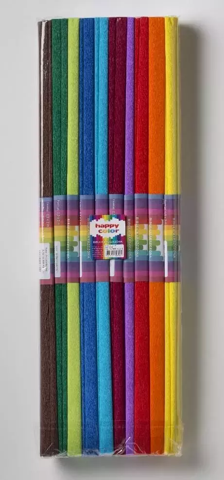 Bibuła marszczona 50x200 mix B HAPPY COLOR - Papiernicze i szkolne