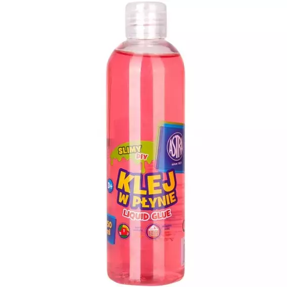 Klej w płynie transparentny (250 ml), różowy - Papiernicze i szkolne