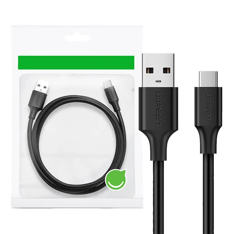 Kabel UGREEN US184 USB-A-USB-C 1m (czarny) - Elektronika i akcesoria