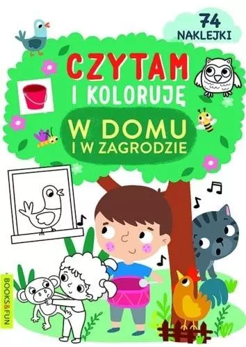 Czytam i koloruję. W domu i w zagrodzie - Książki