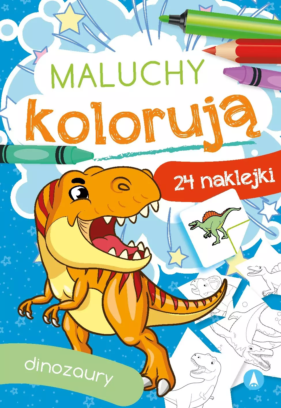 Maluchy kolorują. Dinozaury - Książki