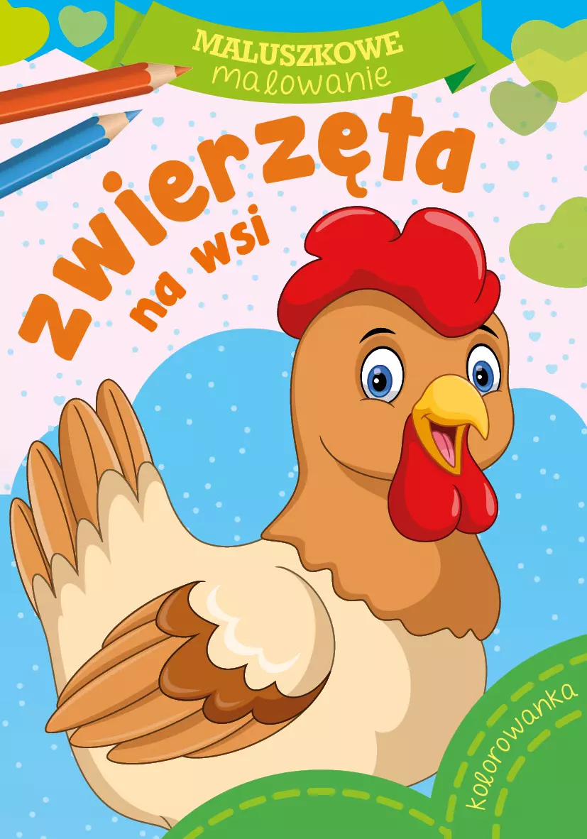 Maluszkowe malowanie. Zwierzęta na wsi - Książki