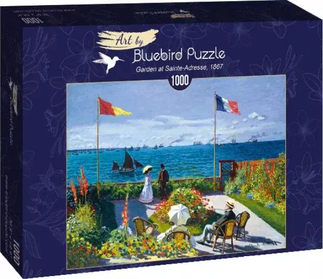 Puzzle 1000 elementów. Claude Monet. Ogród z widokiem na morze, 1867 - Puzzle