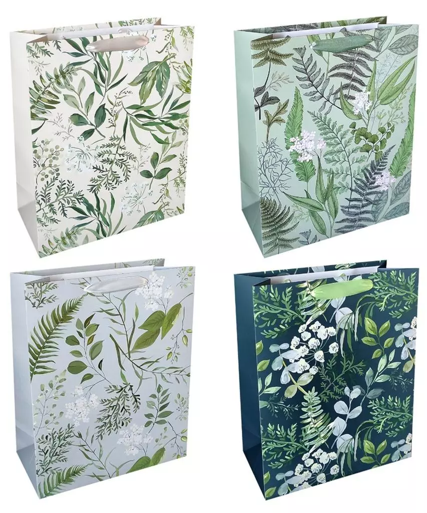 Torba prezentowa 26x32 Liście paproci - Papiernicze i szkolne