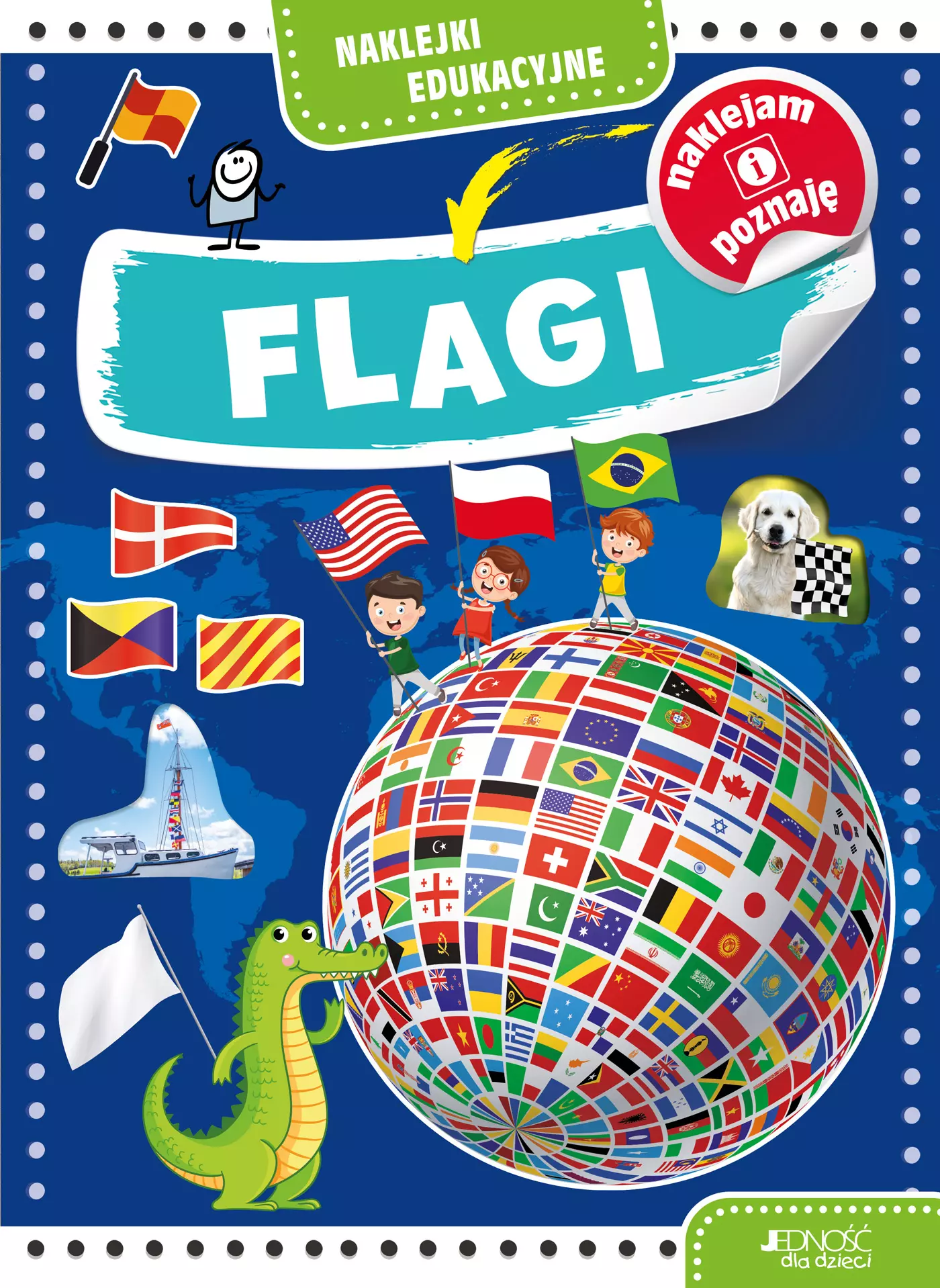 Flagi. Naklejki edukacyjne - Książki