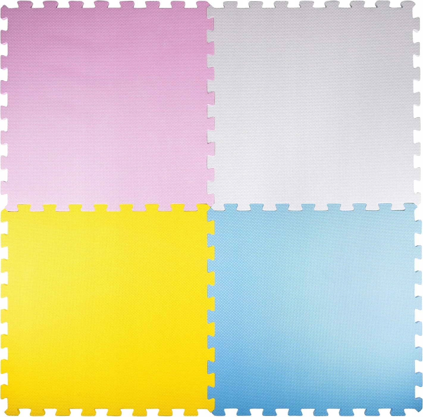 Mata Puzzle Piankowe EVA 60X60 Kolory 4 Elementy z Torbą - Puzzle