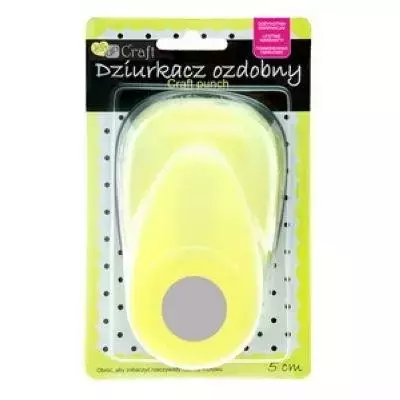 Dziurkacz ozdobny 5cm koło - Papiernicze i szkolne