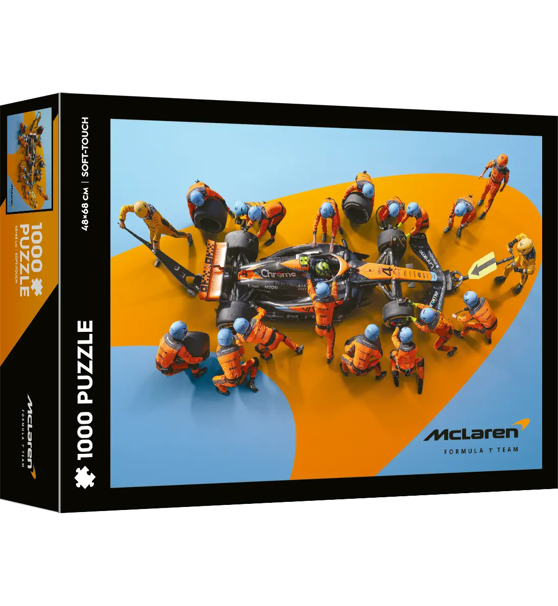 Puzzle 1000 elementów. Soft touch. Formuła 1. McLaren, World Record Fastest Pit Stop - Puzzle