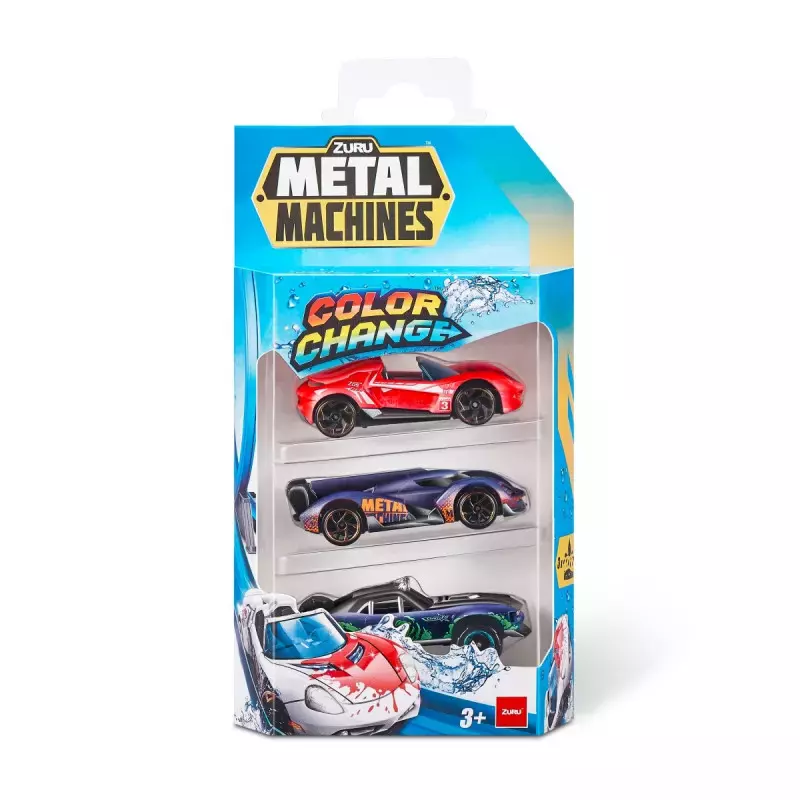 METAL MACHINES Auto zmie niajace kolor 3-pak - Zabawki